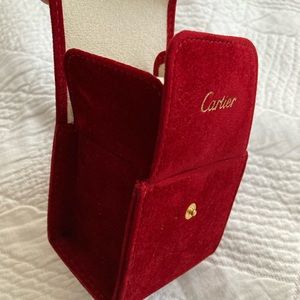 CARTIER RED TRAVEL/STORAGE WATCH/BRACELET BOX/CASE